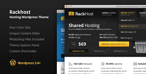 ThemeForest - Rackhost v1.4 - Hosting WordPress Theme