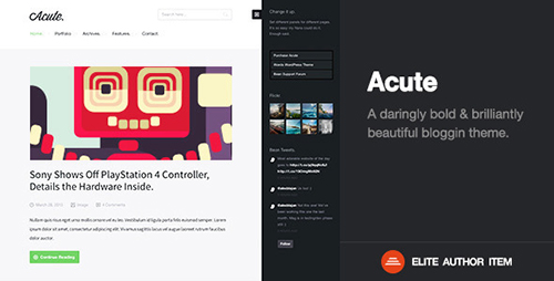 ThemeForest - Acute v1.4 - Beautiful & Responsive Blogging Theme