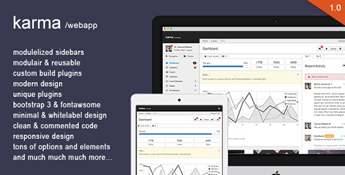 ThemeForest - Karma - Responsive bootstrapped webapp - RIP