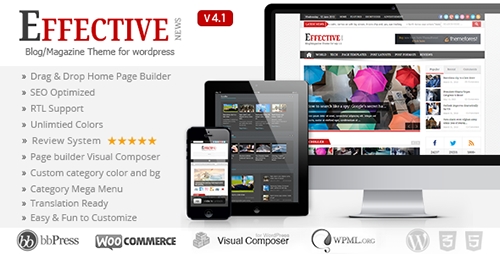 ThemeForest - Effective News v4.3.1 - Responsive WP News Magazine blog