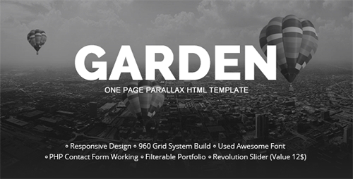 ThemeForest - Garden v1.3 - Responsive Parallax One Page Template - FULL