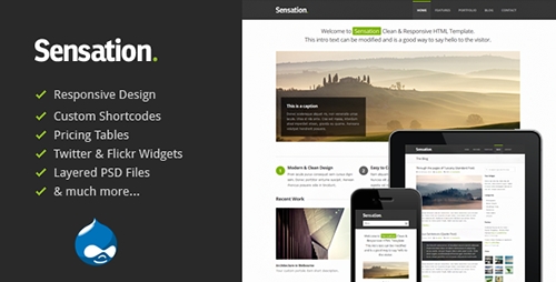 ThemeForest - Sensation - Responsive Drupal Theme