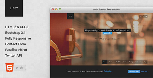 ThemeForest - Jiffy - Responsive HTML5 Template - RIP