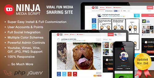 CodeCanyon - Ninja Media Script v1.0.3