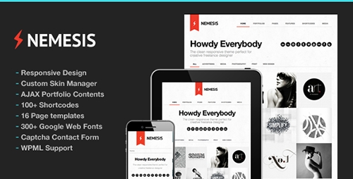 ThemeForest - Nemesis v1.5.2 - Clean Design For Creative Designer