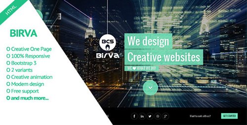 ThemeForest - Birva - Creative One Page Theme - RIP