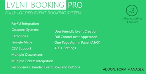 CodeCanyon - Event Booking Pro v2.9 - WP Plugin [paypal or offline]