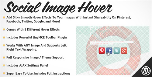 CodeCanyon - Social Image Hover v3.1.0 for WordPress