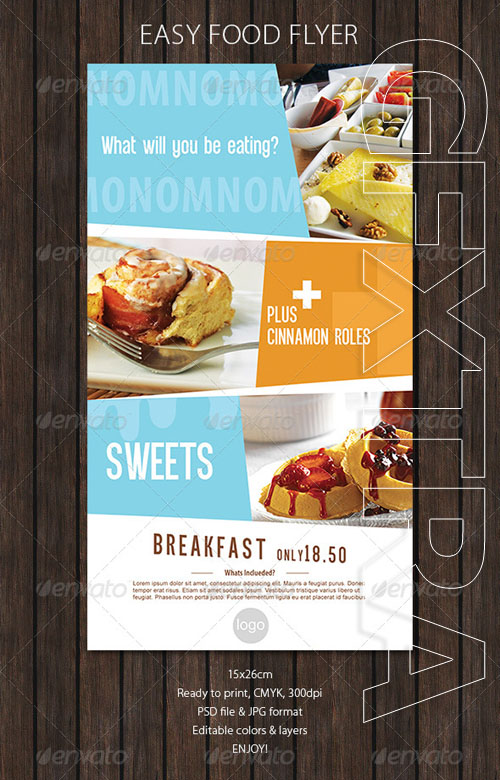 GraphicRiver - Food Flyer with Soft Colors 