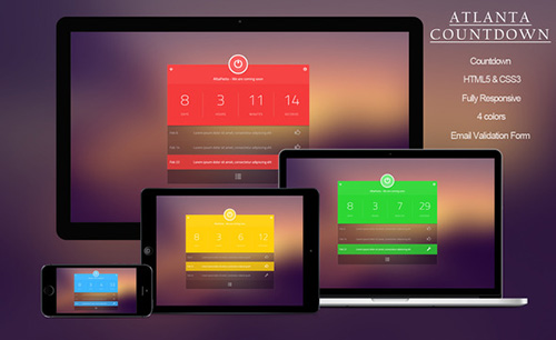 ThemeForest - Atlanta CountDown - HTML5 Responsive Template - RIP