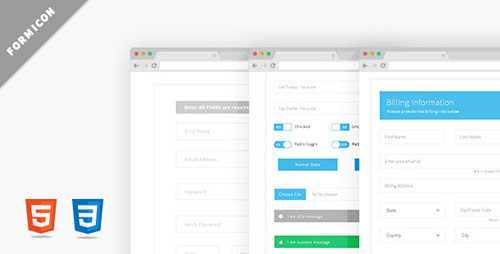 CodeCanyon - Formicon v1.0 - Flat Forms Pack