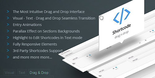 CodeCanyon - Drag and Drop Shortcodes v1.1.0 - WP Visual Page Builder