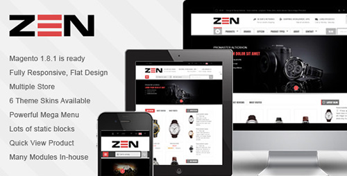 ThemeForest - SM Zen - Responsive Multi-Store Magento Theme