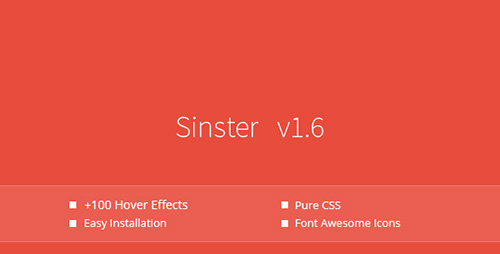 CodeCanyon - Sinister v1.6 - Pure CSS Image Hover Effects