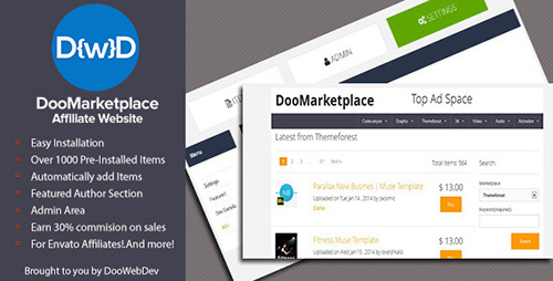 CodeCanyon - DooMarketplace Affiliate Website v1.2