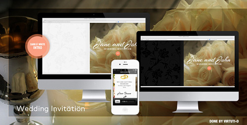 ThemeForest - Wedding Invitation. Slides + White and Dark Intro - RIP