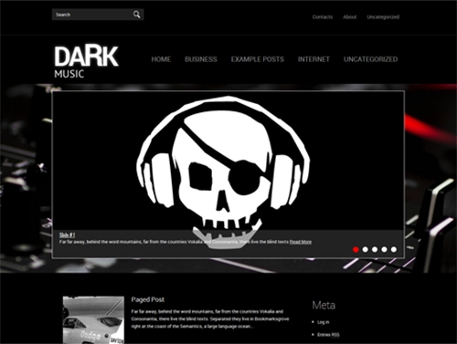 DarkMusic - Theme For WordPress