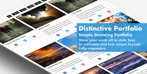 CodeCanyon - Distinctive v1.2 Portfolio - 4 in 1 WordPress Portfolio