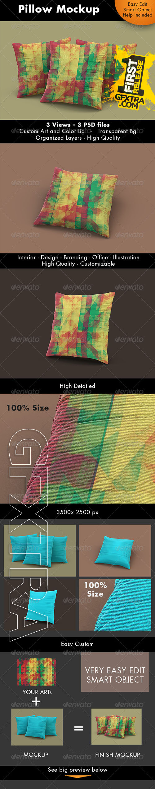 GraphicRiver - Pillow Mockup 