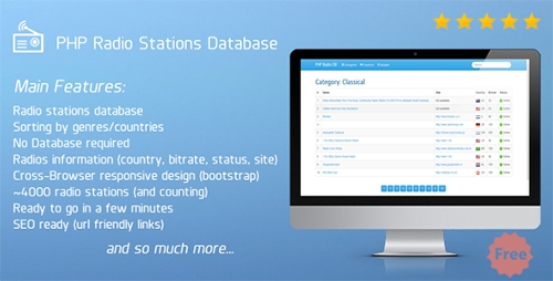 CodeCanyon - PHP Radio Stations Database v1.2