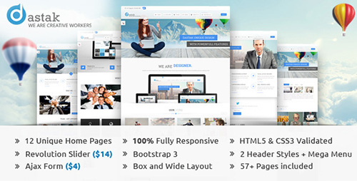 ThemeForest - Dastak - Multipurpose Business HTML Web Template - RIP