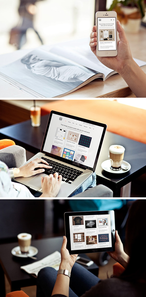 PSD Photo MockUps - iPhone, iPad & MacBook