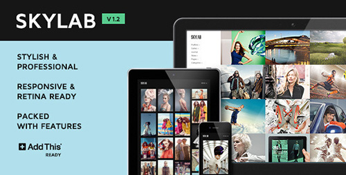 ThemeForest - Skylab v1.2 - Portfolio / Photography WordPress Theme