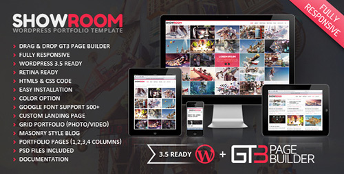 ThemeForest - Showroom v1.1.1742 - Portfolio Retina Ready WP Theme