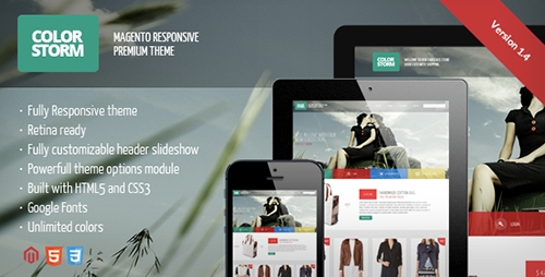 ThemeForest - Colorstorm v1.4 - Responsive&Retina Ready Magento Theme